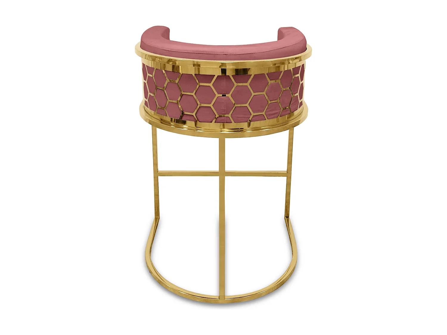 Chaise de Bar Design "Neyho" 96cm Rose