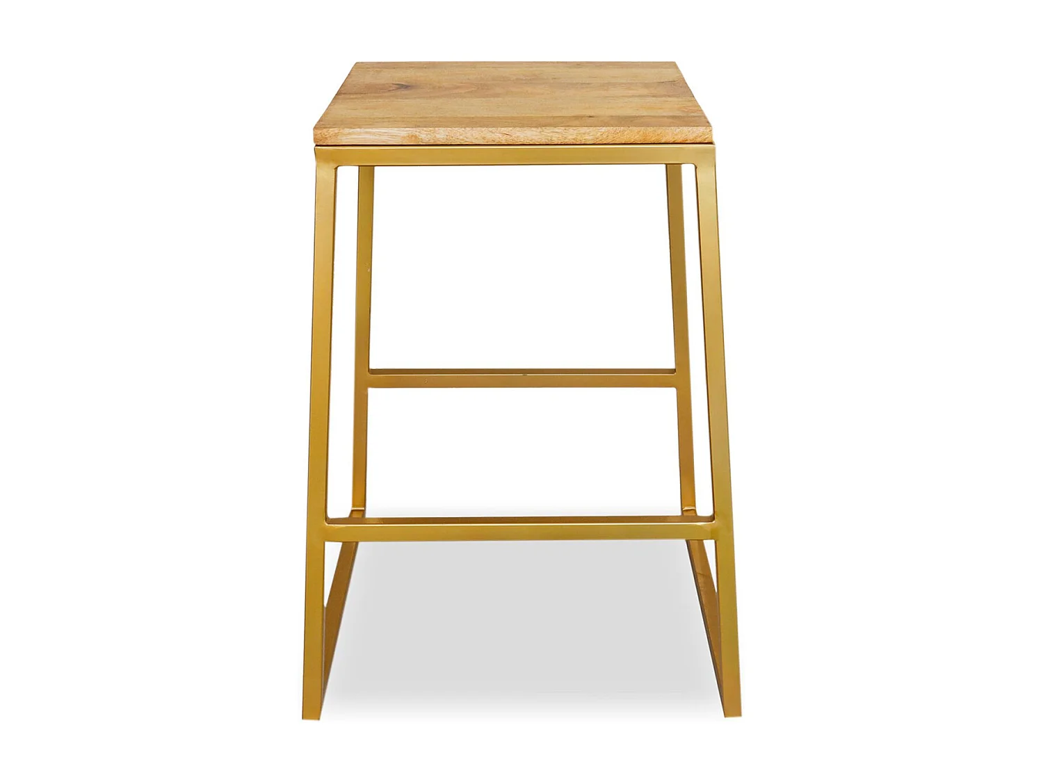 Tabouret de bar Portheal Métal or et Bois