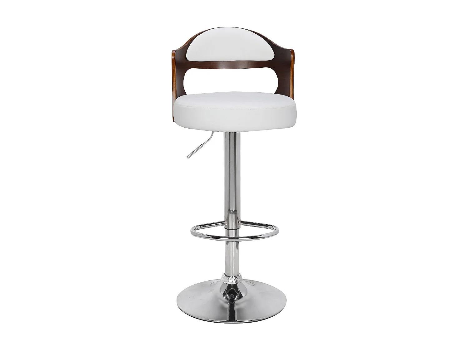 Lot de 2 chaises de bar Ruben Bois Noisette & Blanc