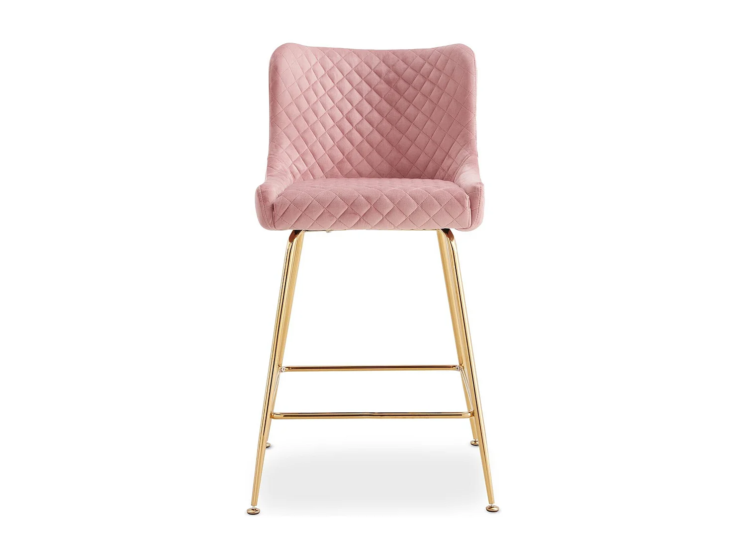 Lot de 2 Chaises de Bar Design "Amyra" 91cm Rose