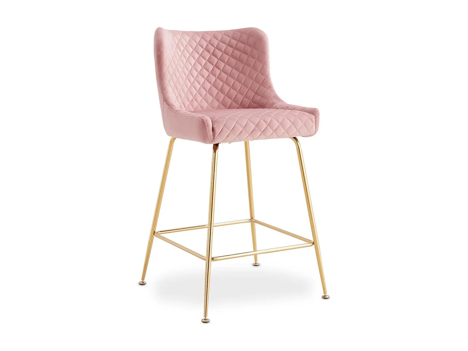 Lot de 2 Chaises de Bar Design "Amyra" 91cm Rose