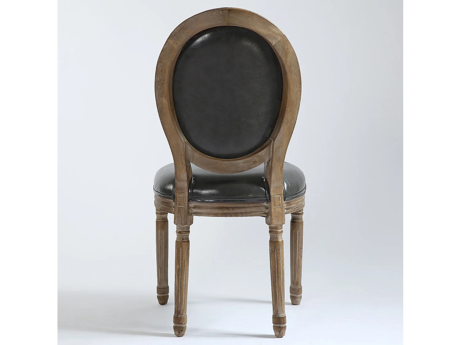 Lot de 2 Chaises Médaillon "Versailles" 96cm Gris