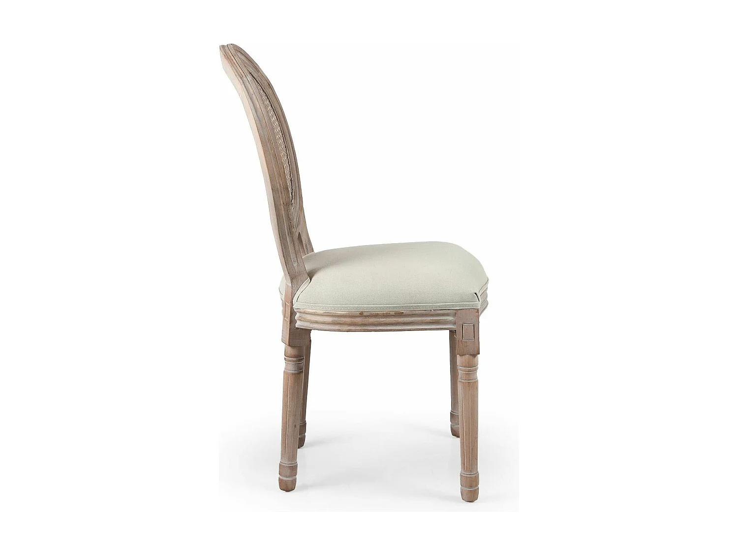 Lot de 2 Chaises Médaillon Cannage "Versailles" 96cm Beige