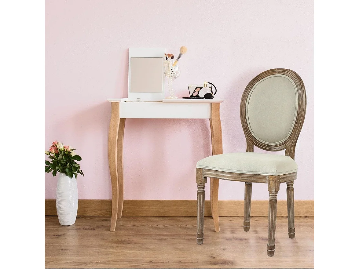 Lot de 20 Chaises Médaillon "Versailles" 96cm Beige