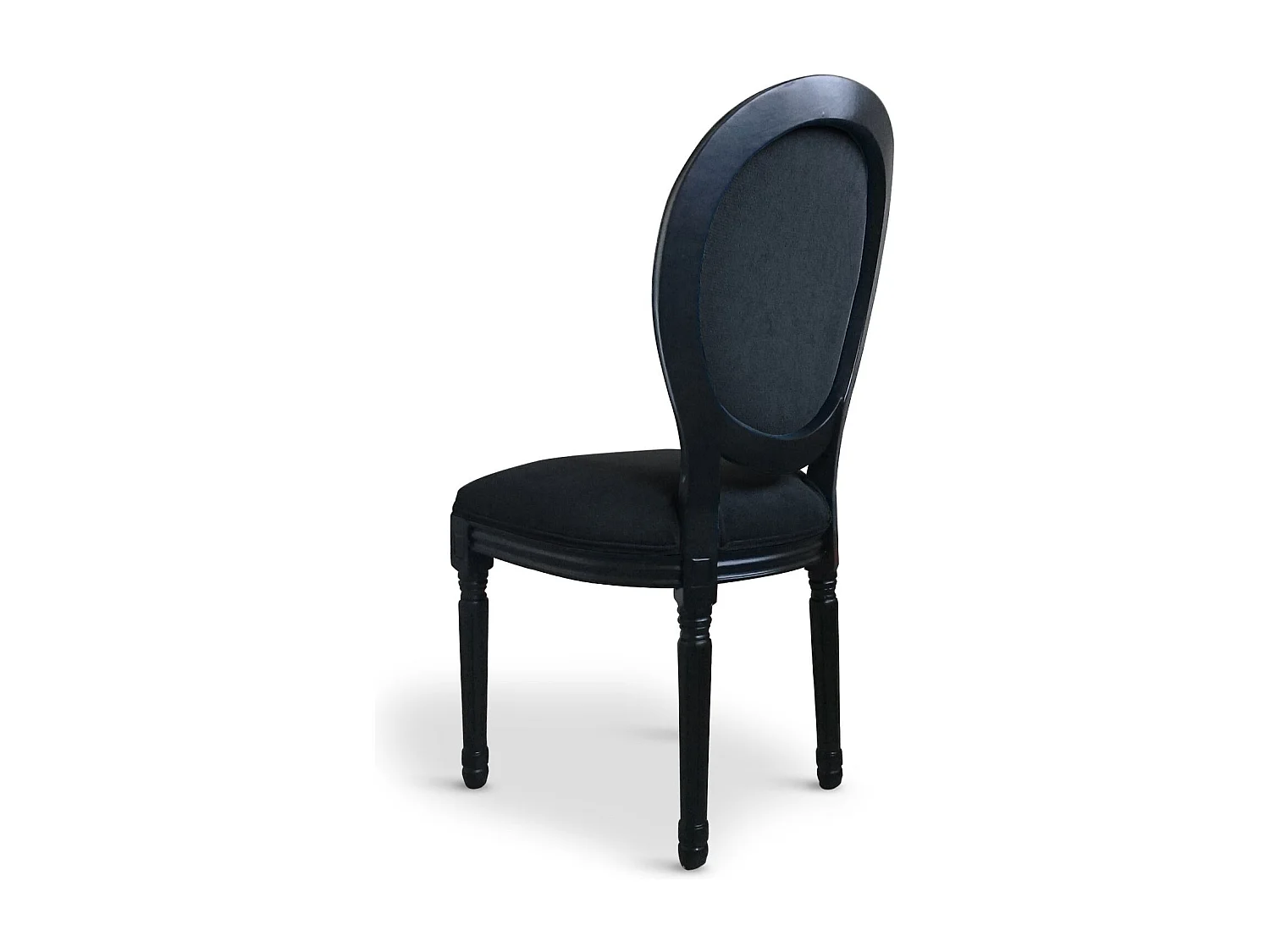 Lot de 20 Chaises Médaillon Velours "Versailles" 96cm Noir