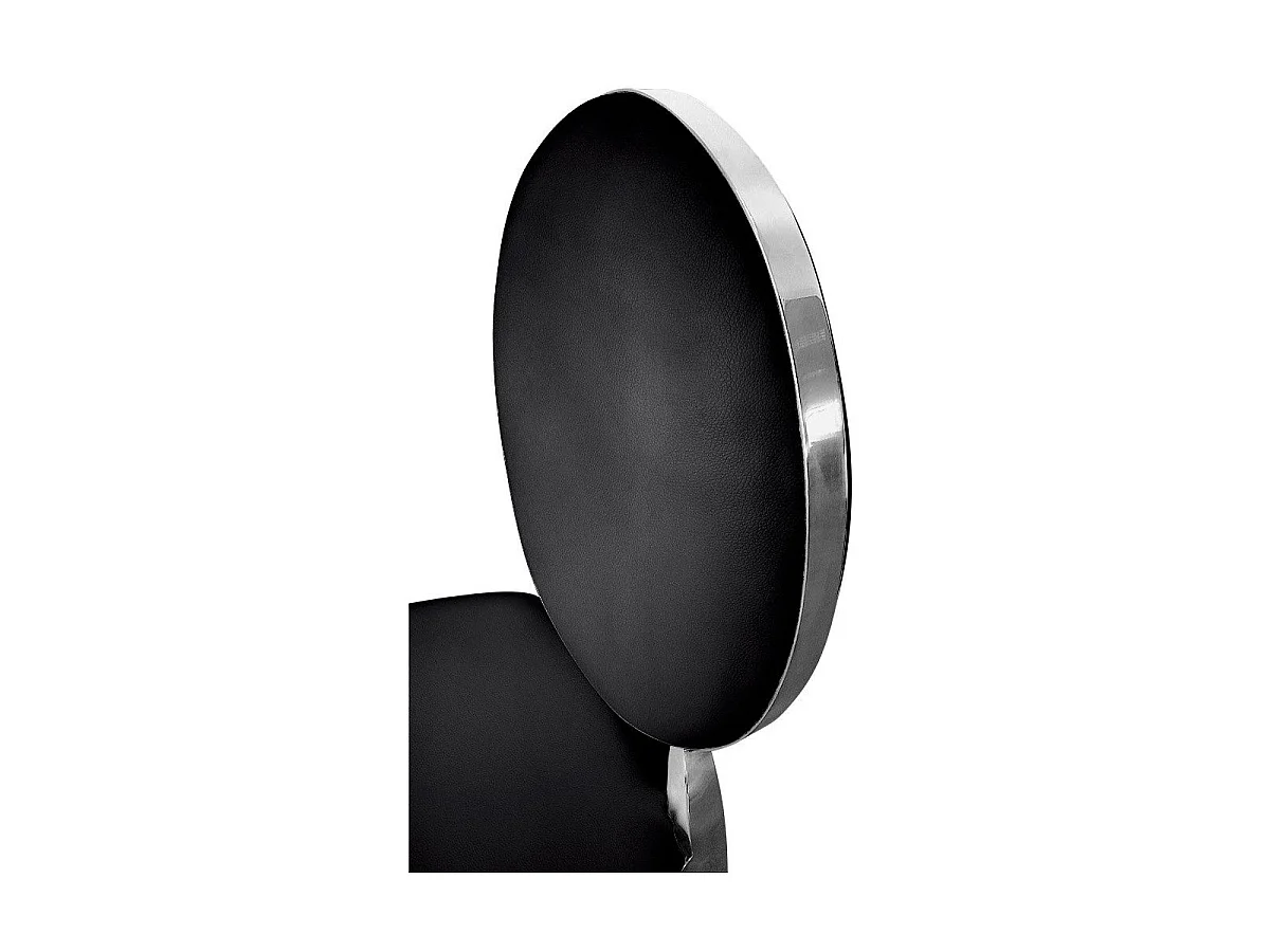 Lot de 2 Chaises Médaillon "Tatianna" 90cm Noir