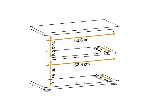 Meuble de Rangement "Armario" 60cm Chêne