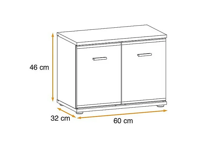 Meuble de Rangement "Armario" 60cm Chêne