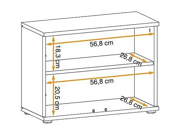 Meuble de Rangement "Armario" 60cm Chêne