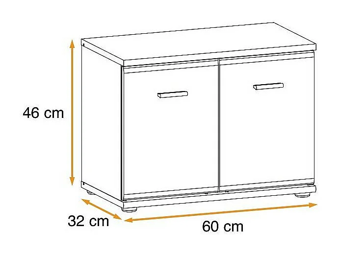 Meuble de Rangement "Armario" 60cm Chêne