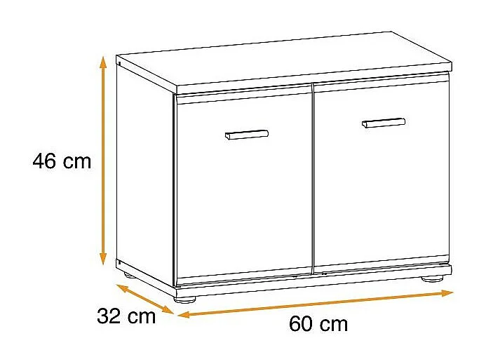 Meuble de Rangement "Armario" 60cm Chêne