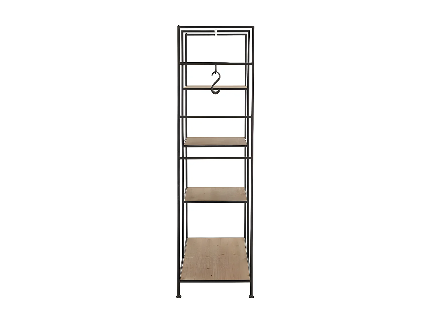 Étagère & Penderie en Métal "Rack" 180cm Noir