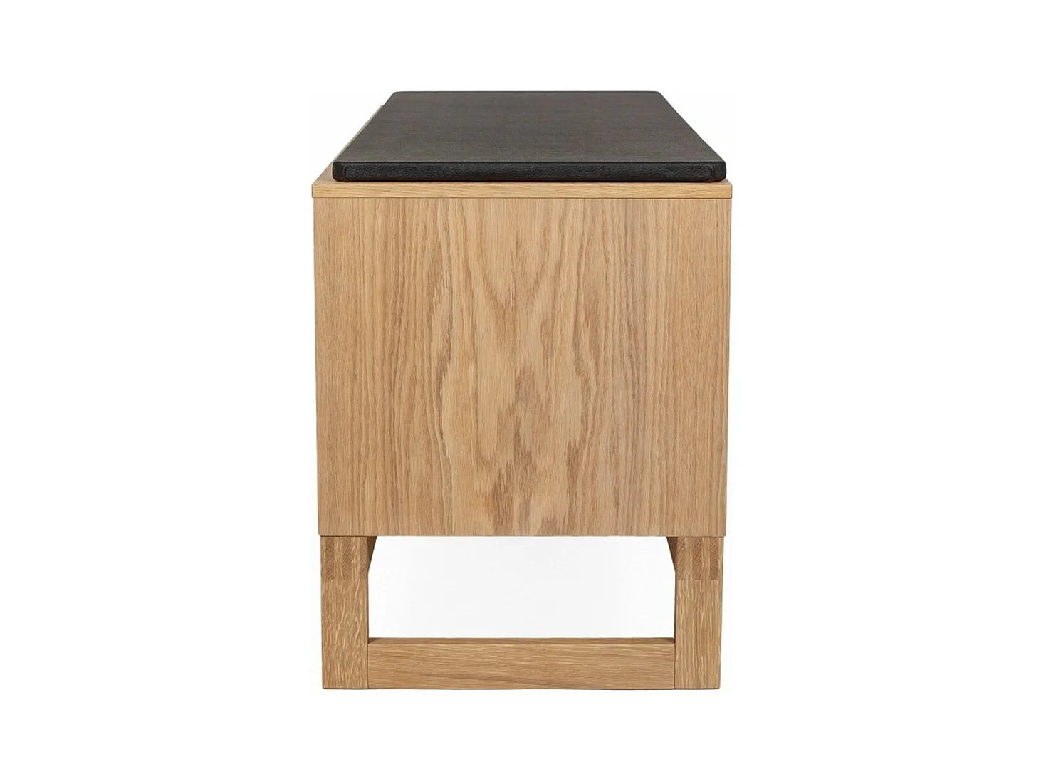 Banc d'Entrée Design en Bois "Slussen" 100cm Naturel