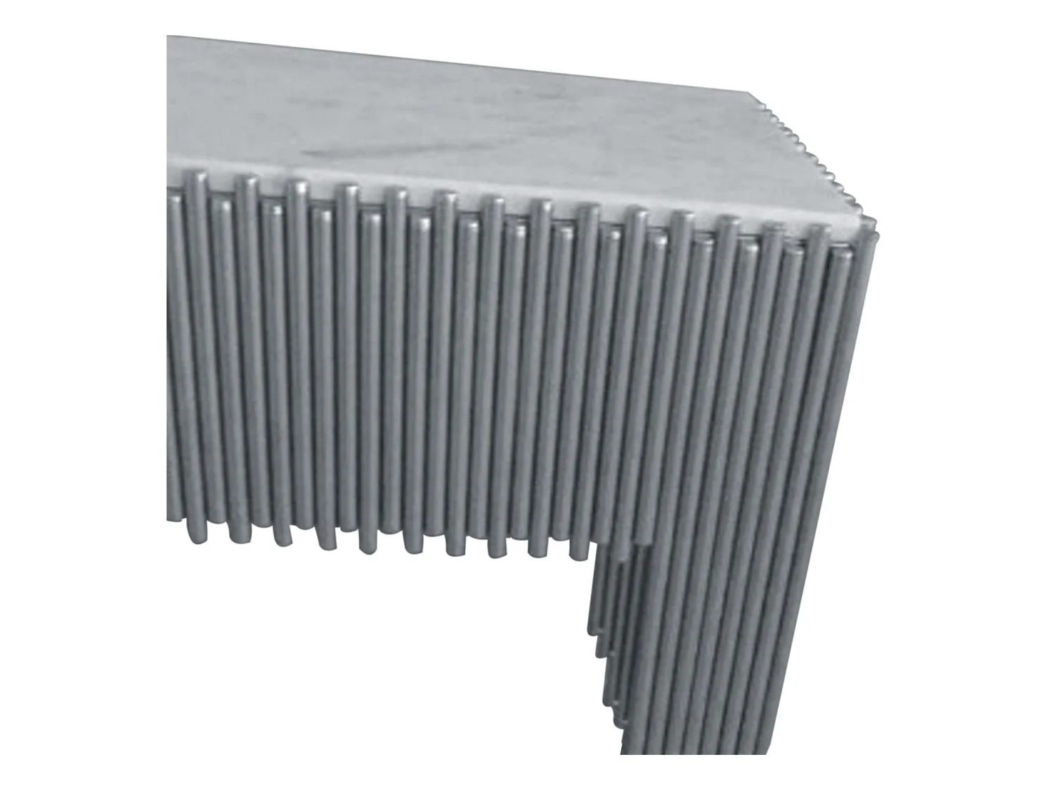 Consolle Design Galantine Marmo Bianco Gambe Argento