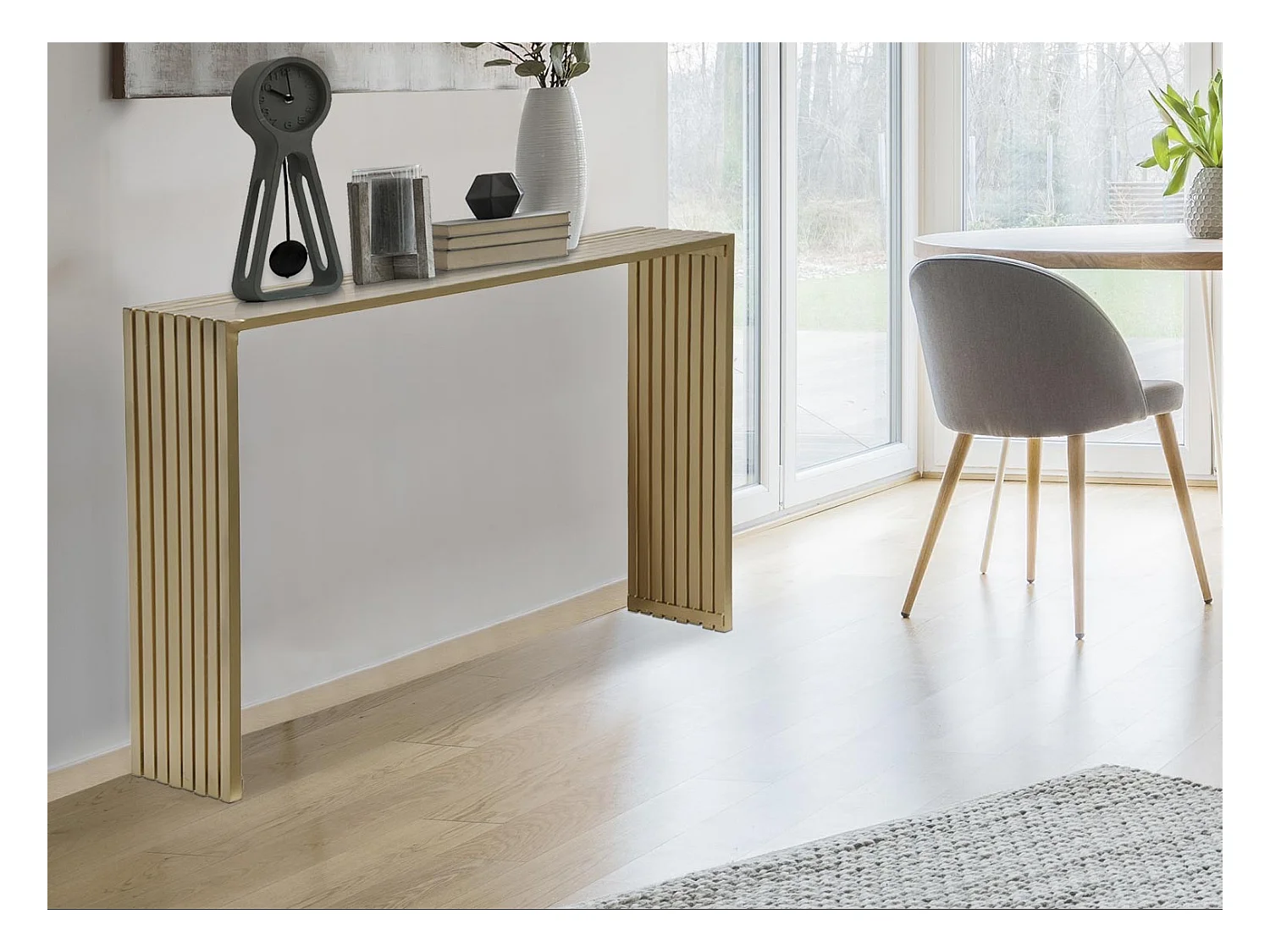 Console Design en Métal "Equalise" 106cm Or