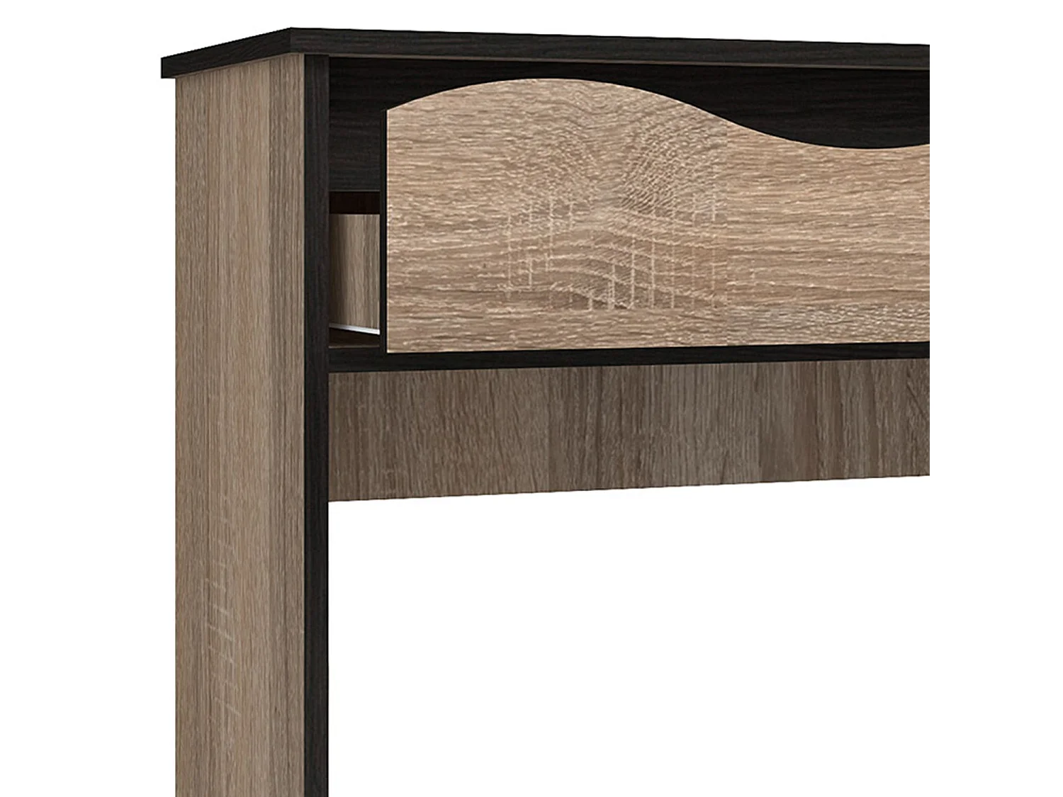 Console 2 Tiroirs Design "Varo" 90cm Chêne Clair