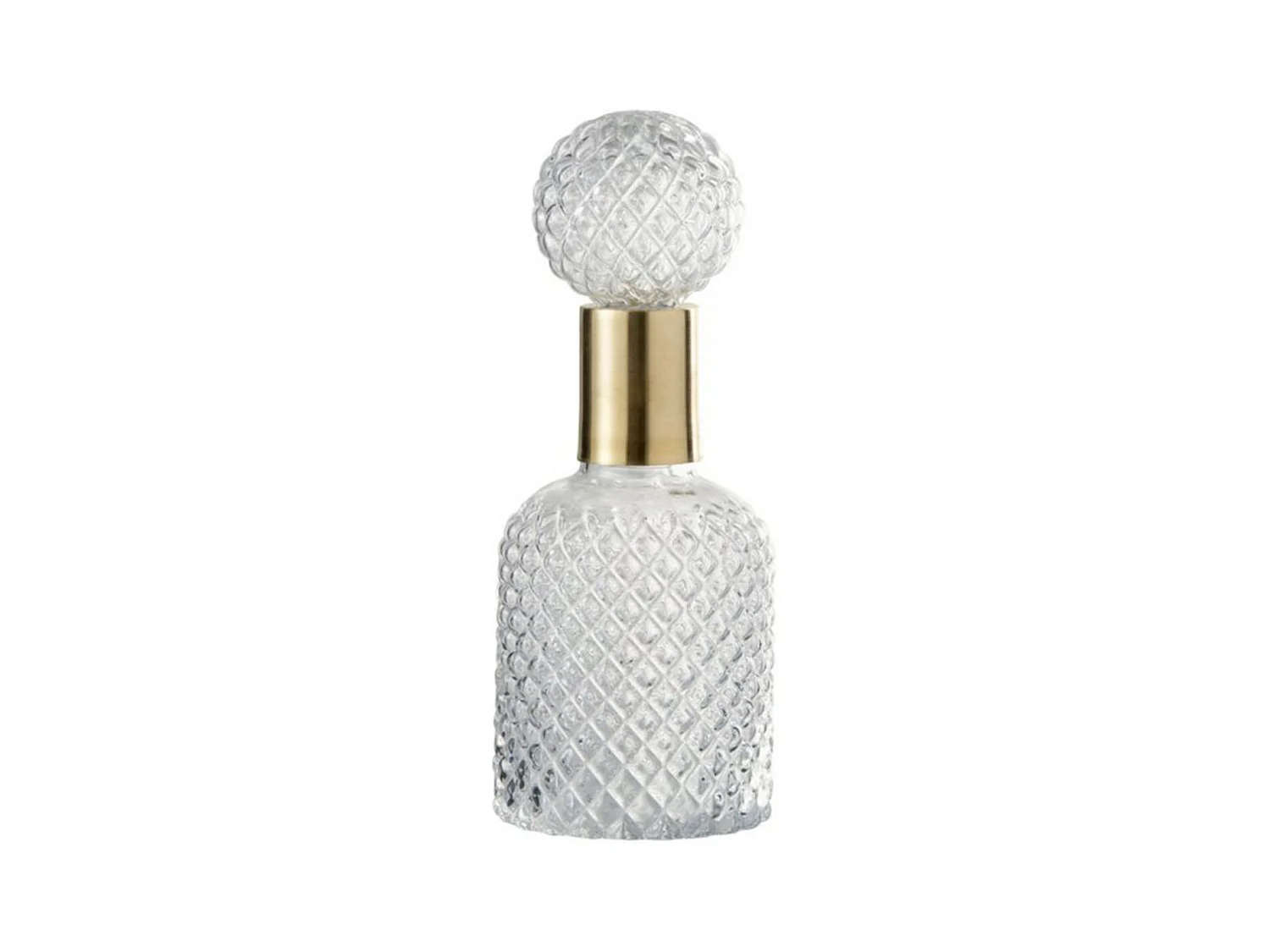 Bouteille & Bouchon "Relief" 30cm Transparent