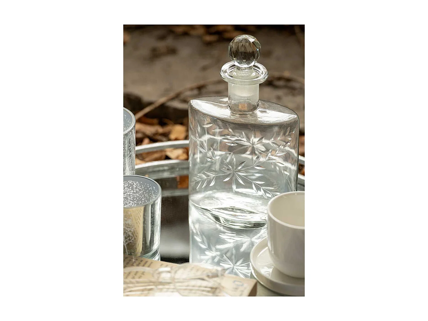 Carafe Design en Verre "Ovale" 22cm Transparent