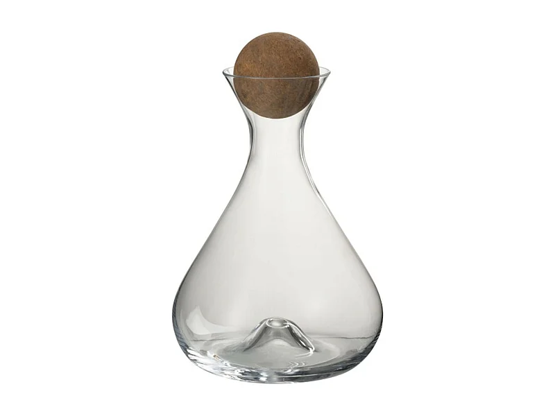 Carafe & Bouchon Design "Verra" 27cm Transparent