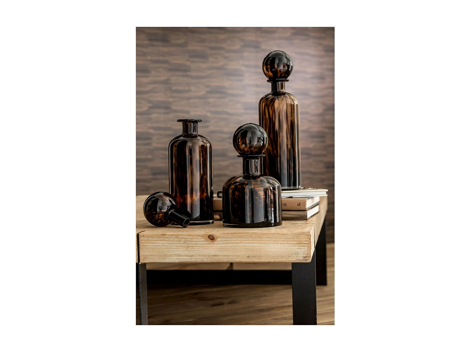 Bouteille & Bouchon "Tâche Déco" 25cm Naturel