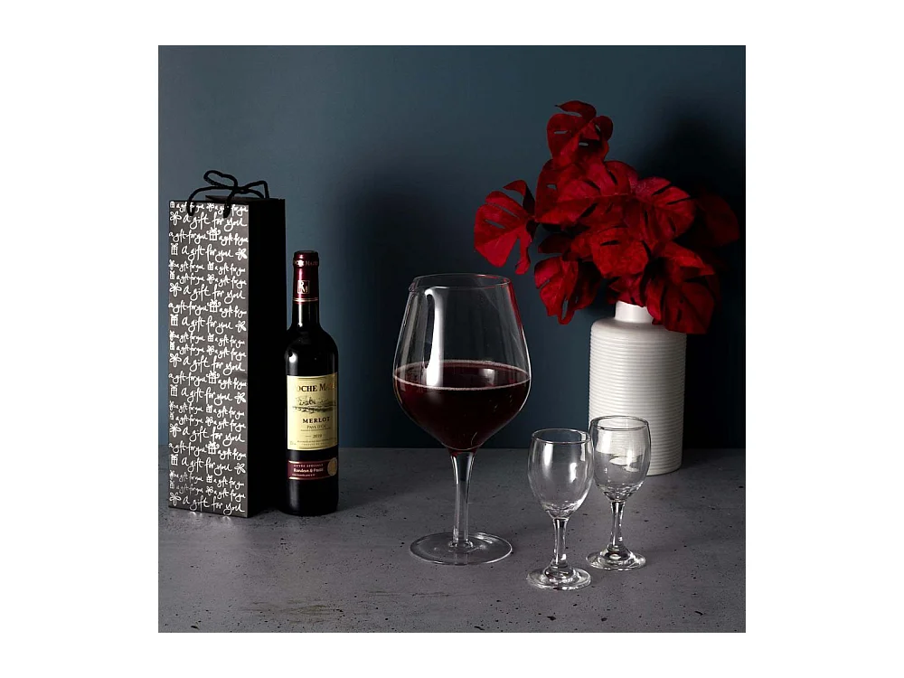 Carafe Vin Forme Verre 1.6l Blanc