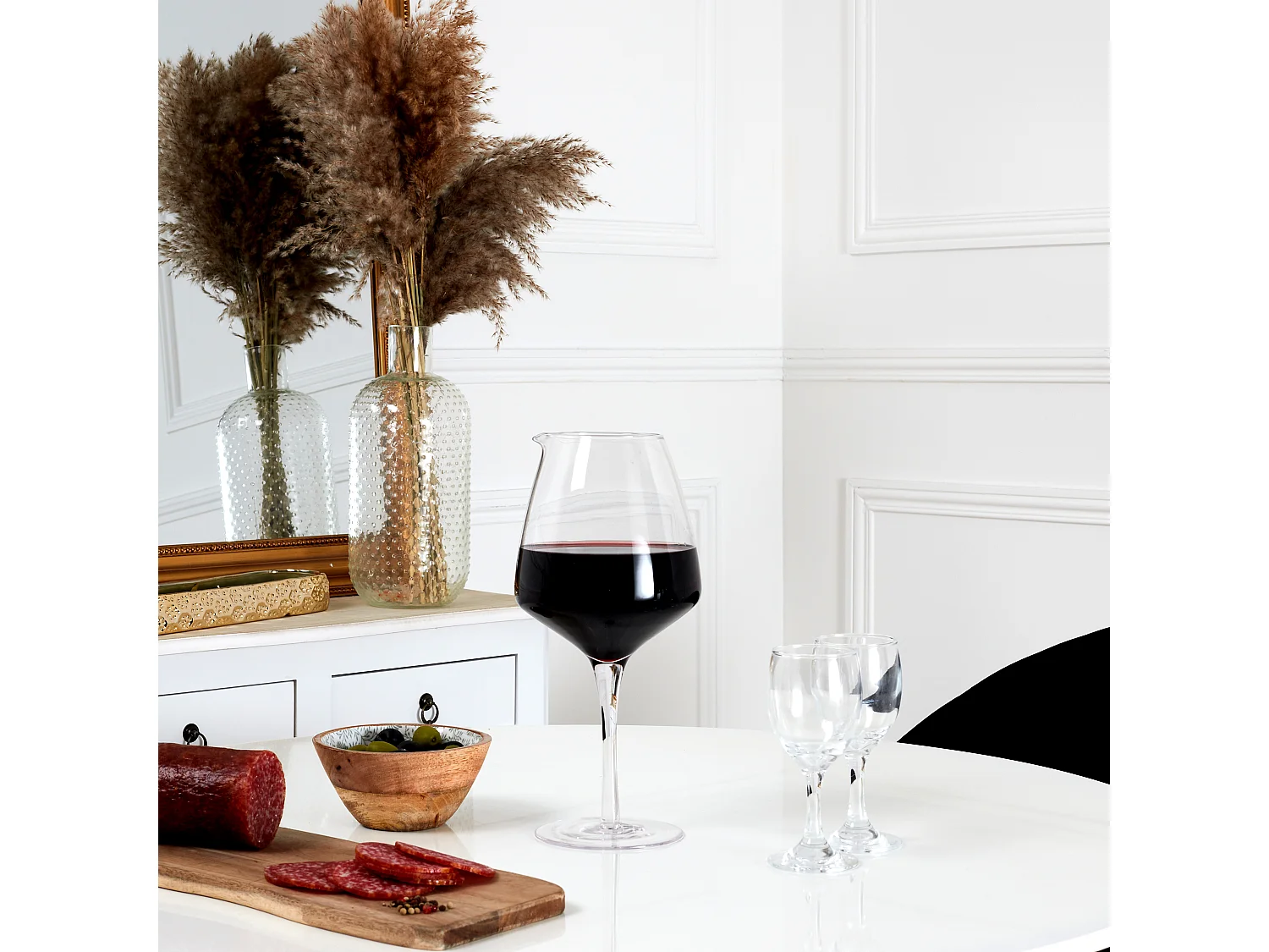 Decantador de vino de cristal de 1,6 litros