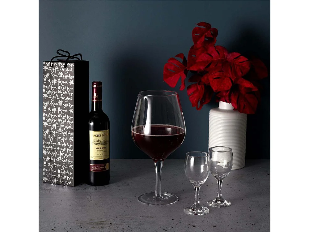 Decantador de vino de cristal de 1,6 litros