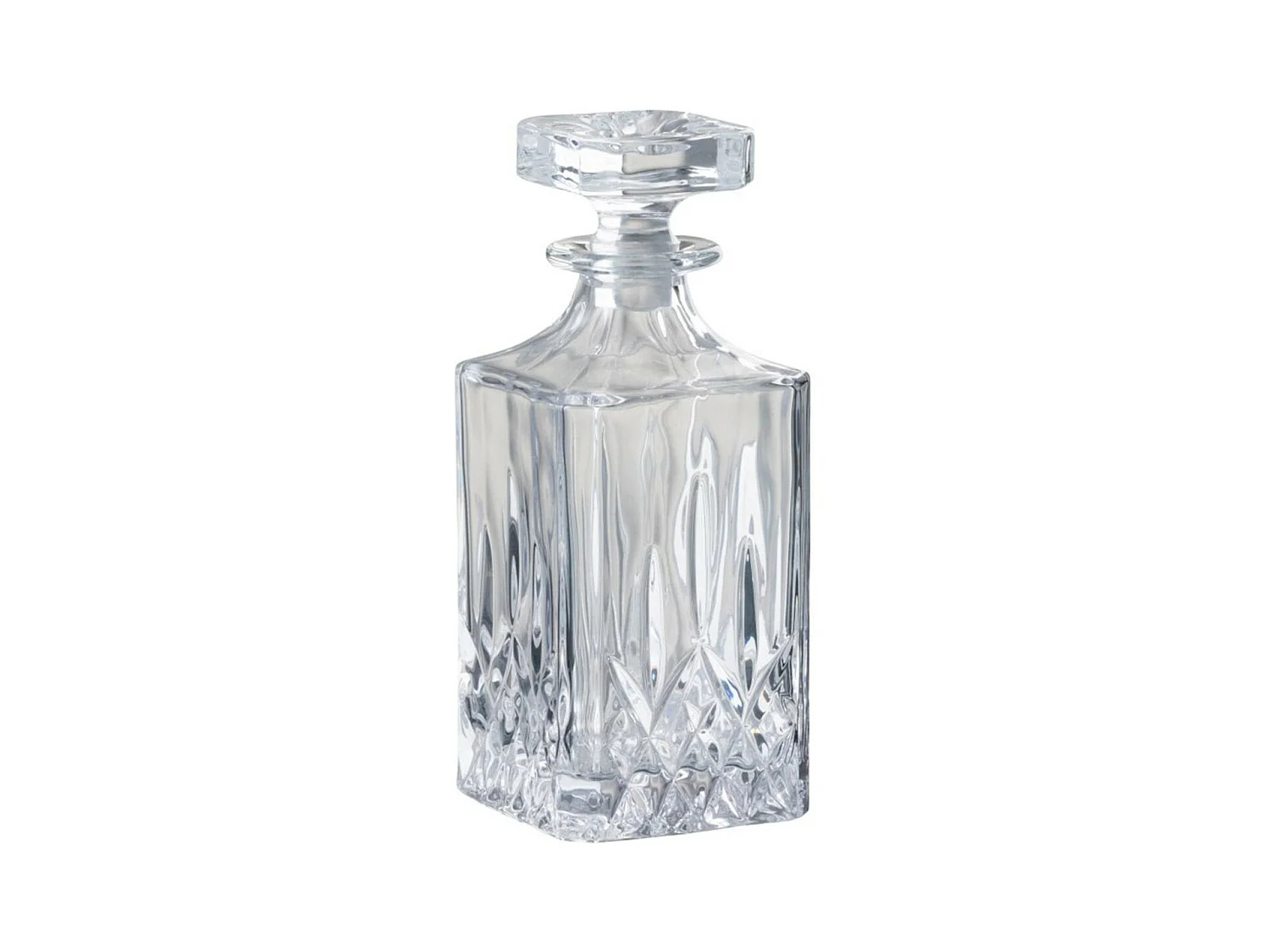 Carafe & Bouchon Design "Taille" 22cm Transparent