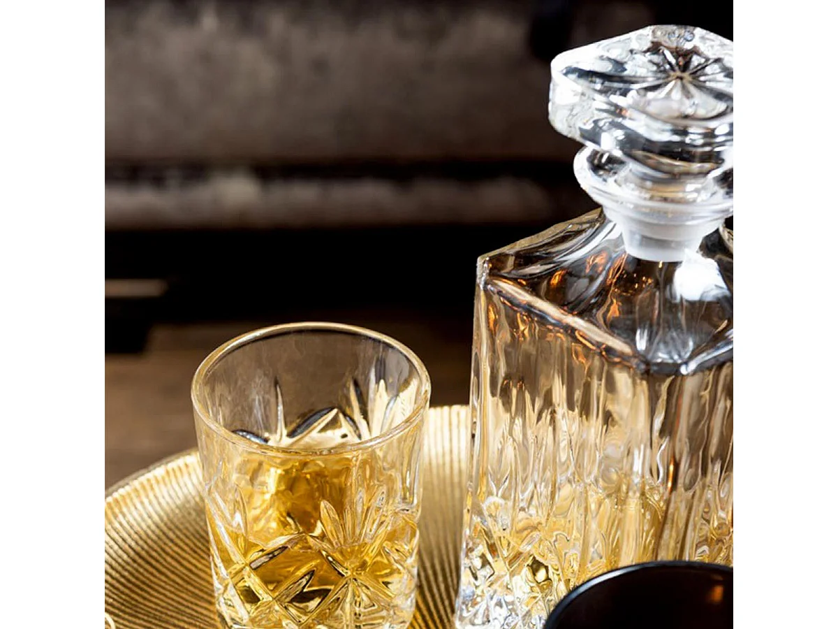 Carafe & Bouchon Design "Taille" 22cm Transparent