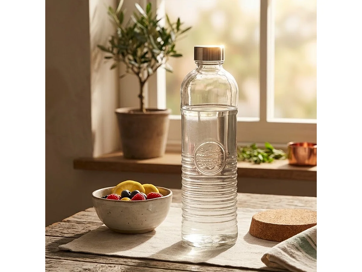 Bouteille en Verre "Babord" 1L Transparent