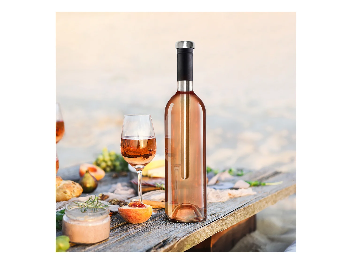 Refroidisseur De Bouteille Argent