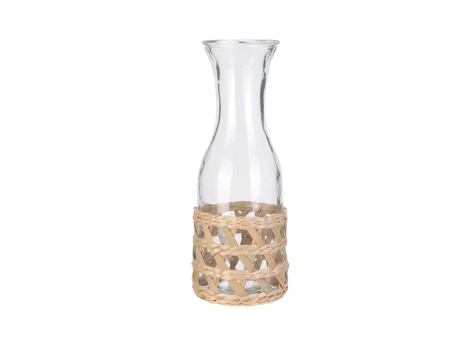 Bouteille 1l Avec Cannage Transparent