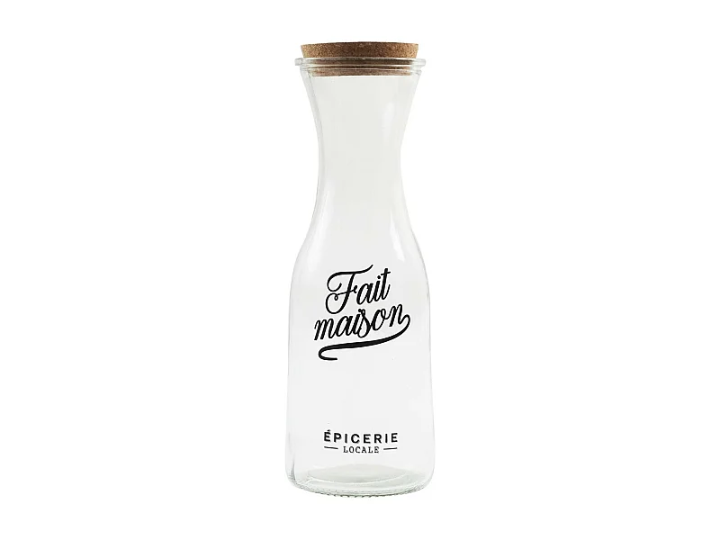 Carafe en Verre Design "Brooklyn" 1L Transparent