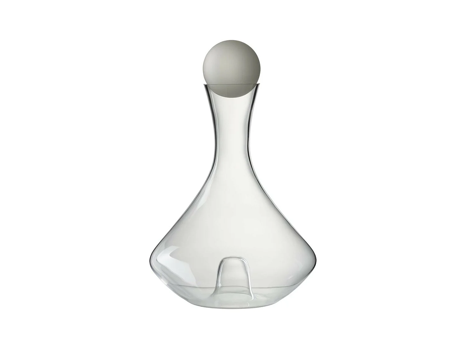 Carafe Déco en Verre "Courbée" 31cm Transparent