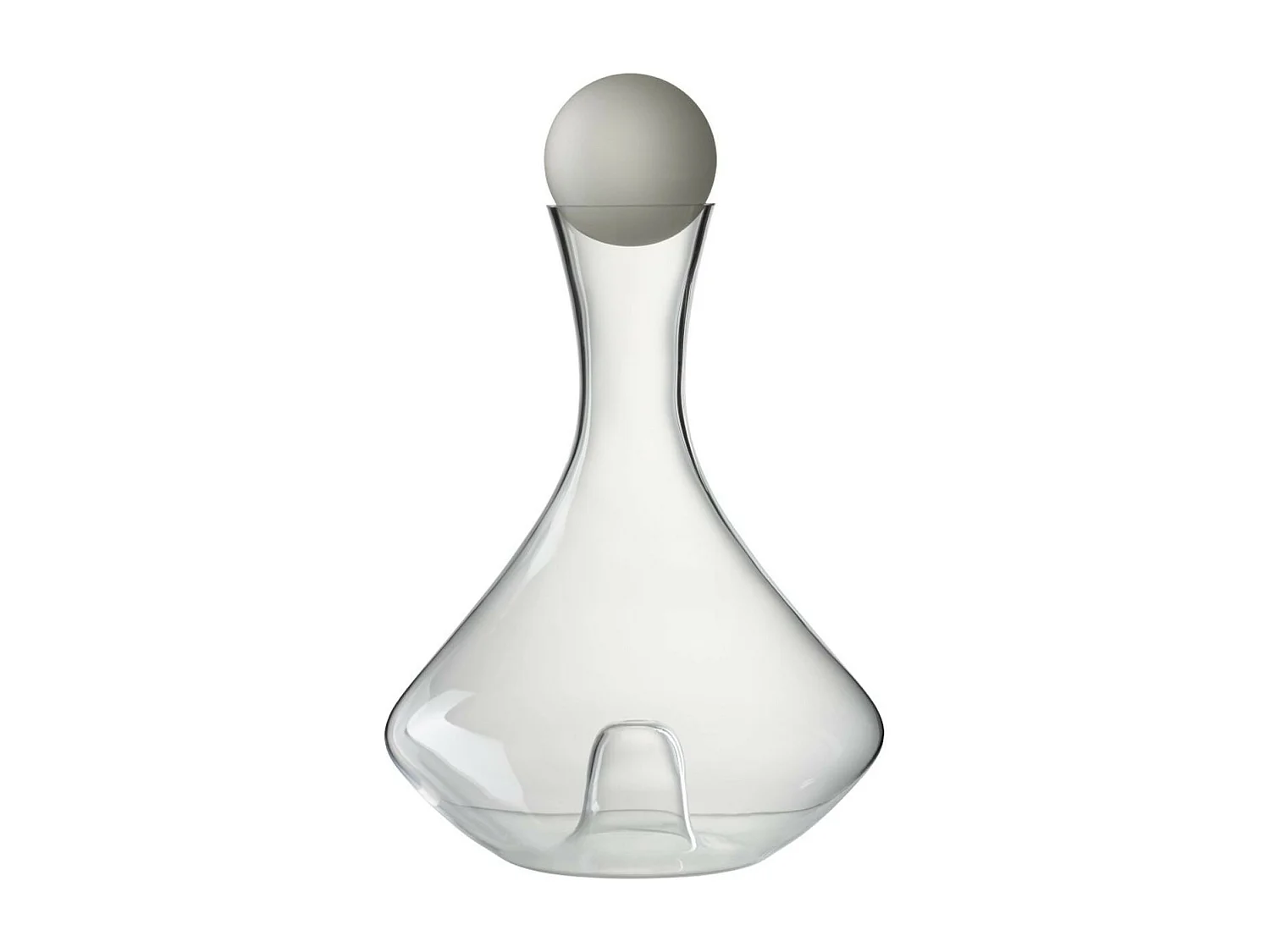 Carafe Déco en Verre "Courbée" 31cm Transparent