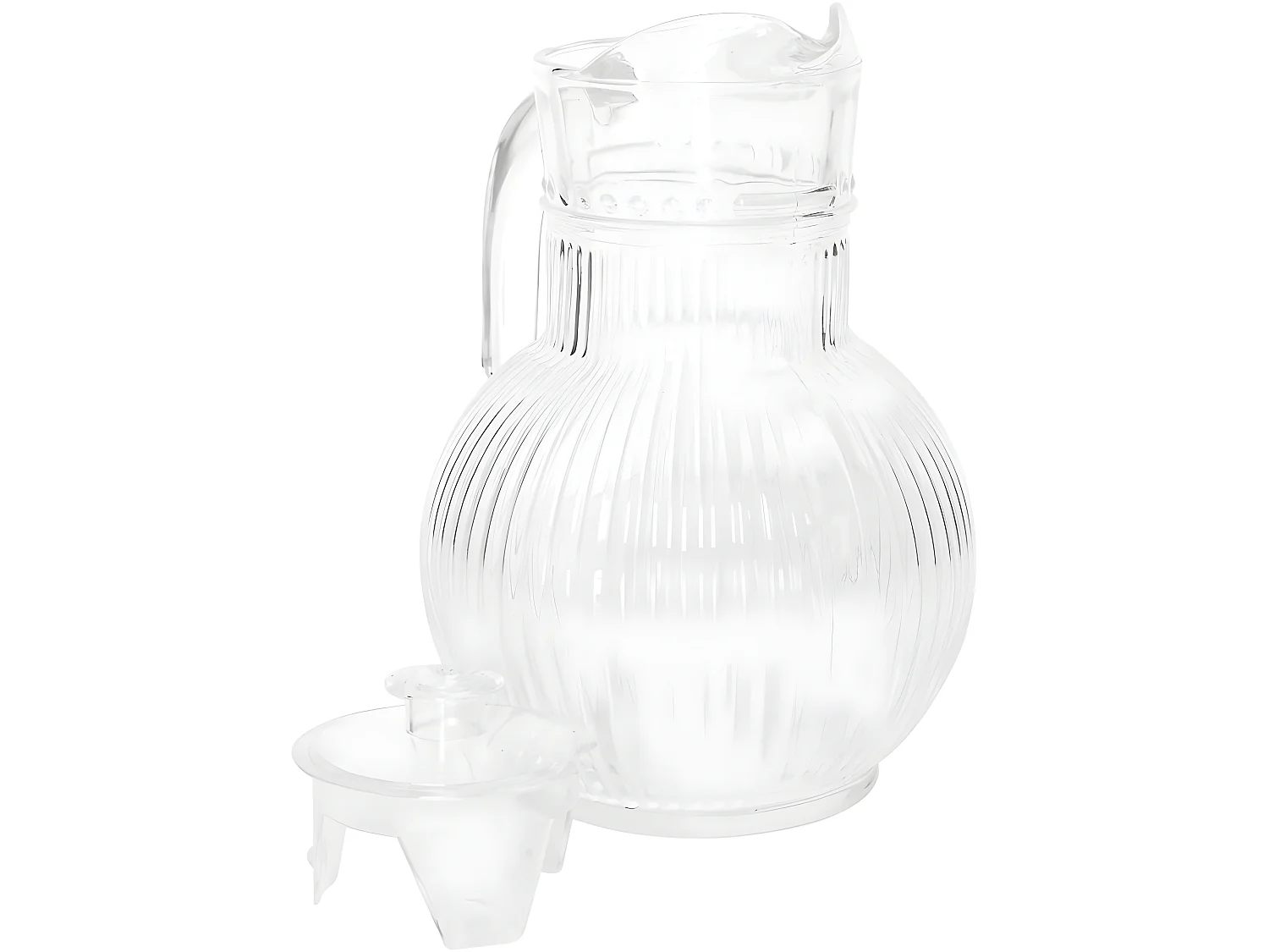 Pichet Design en Verre "Strié" 1,8L Transparent