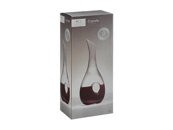 Carafe Design en Verre "Goutte" 1L Transparent