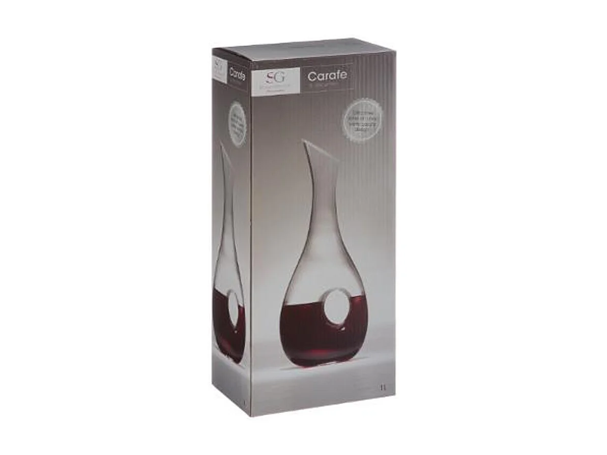 Carafe Design en Verre "Goutte" 1L Transparent
