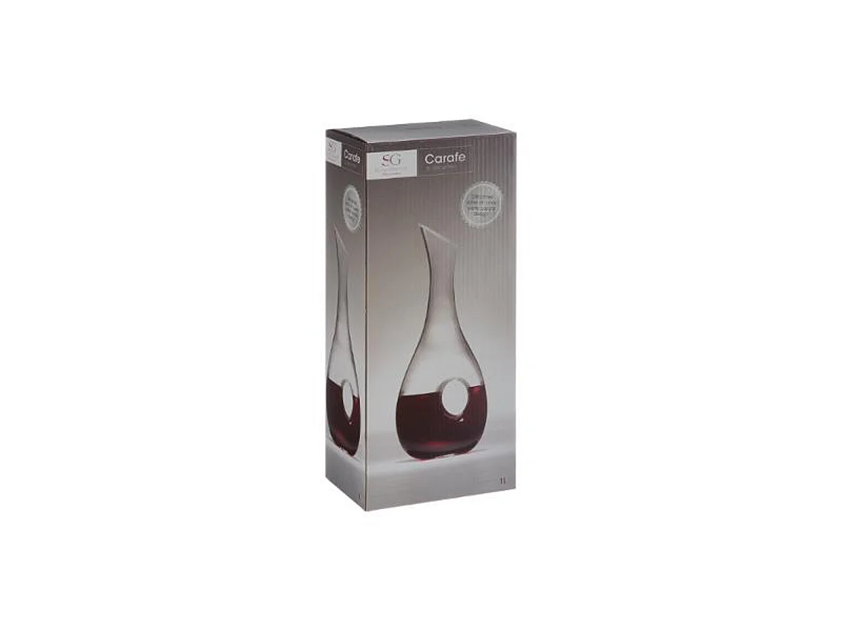 Carafe Design en Verre "Goutte" 1L Transparent