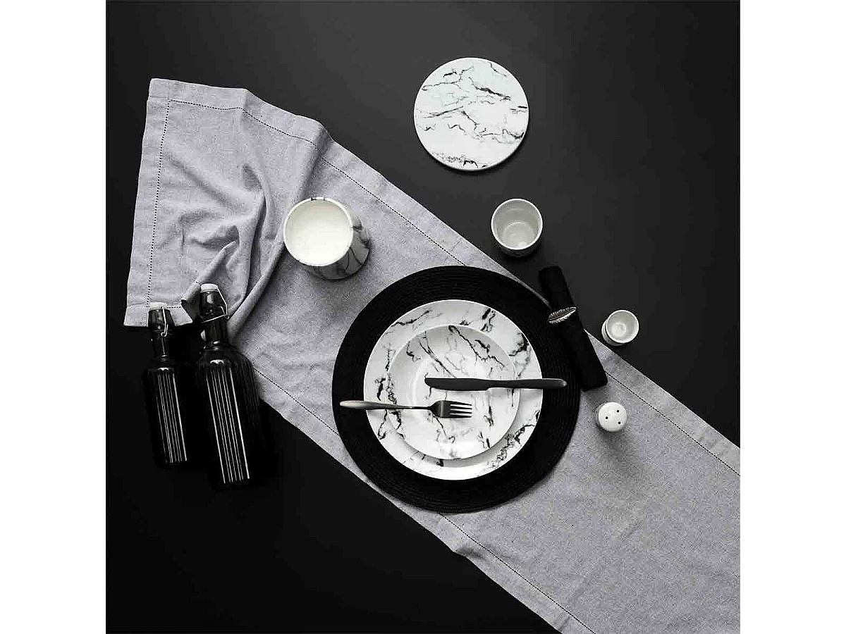 Bouteille en Verre Design "Clapet" 1L Gris