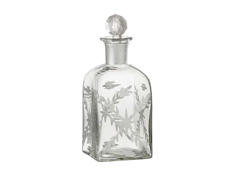 Carafe Carrée en Verre "Chloé" 23cm Transparent