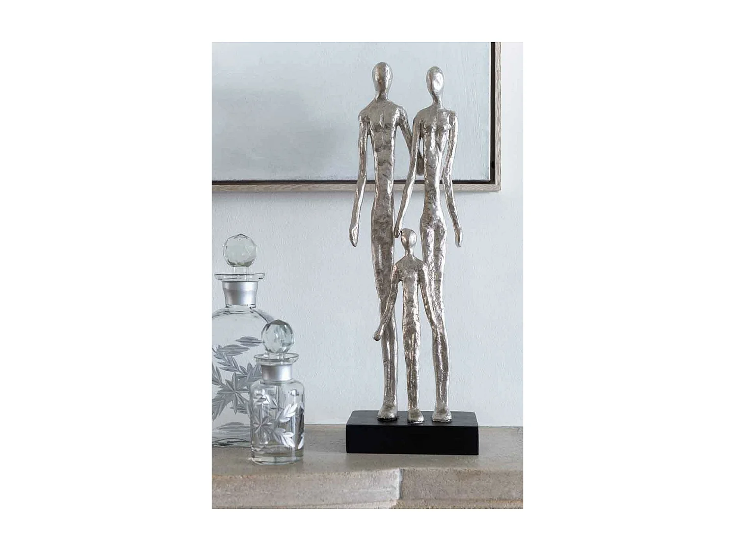 Carafe Carrée en Verre "Chloé" 23cm Transparent