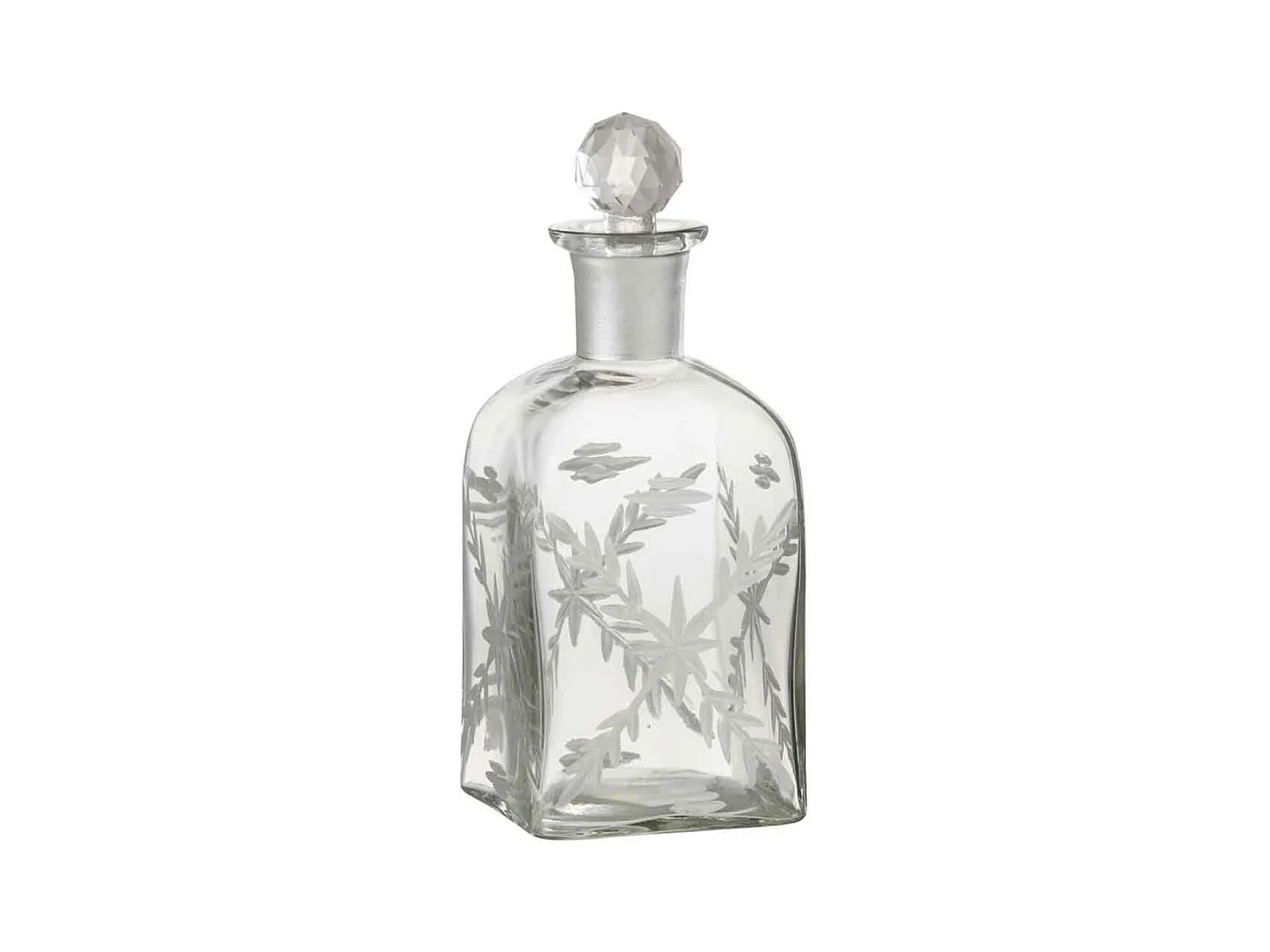 Carafe Carrée en Verre "Chloé" 23cm Transparent