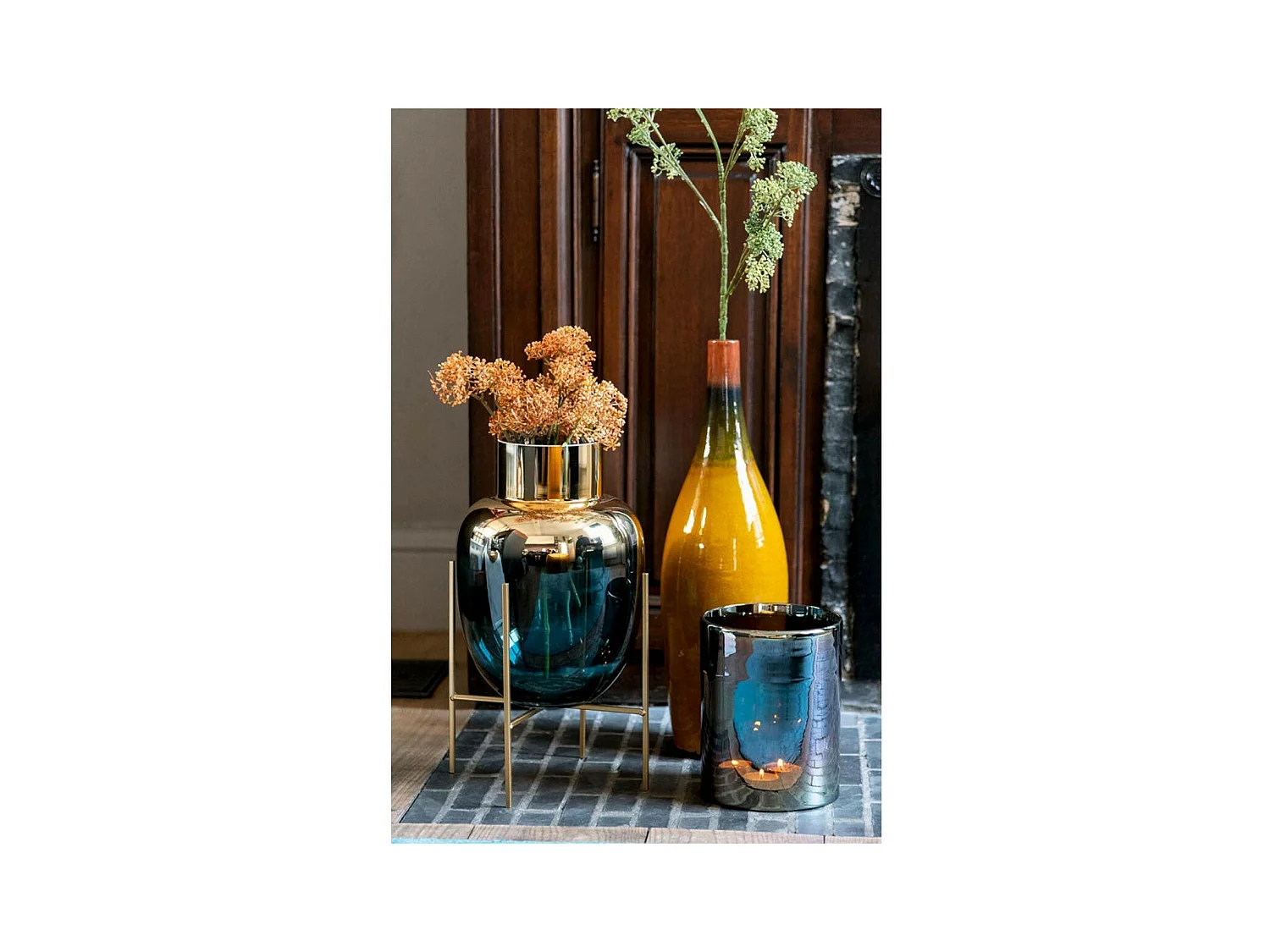 Bouteille & Bouchon "Tâche Déco" 35cm Naturel