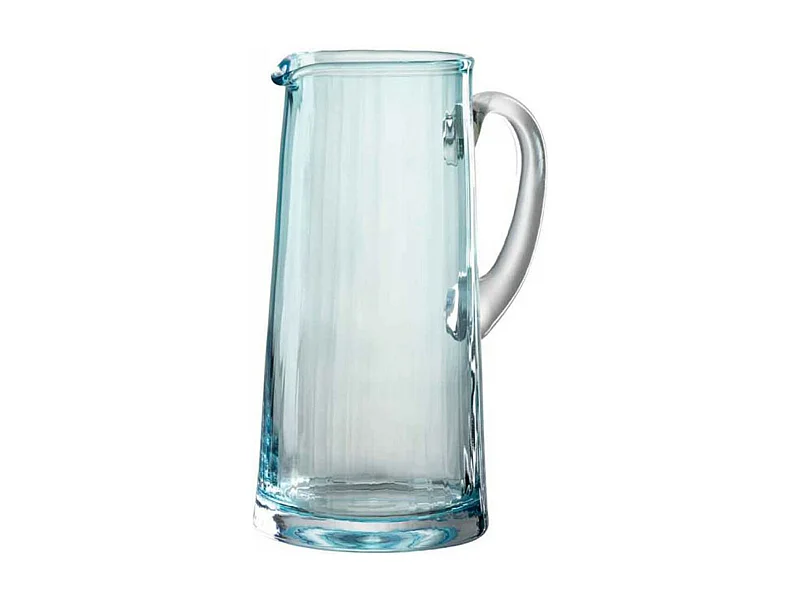 Carafe en Verre Design "Lignes" 1,5L Bleu