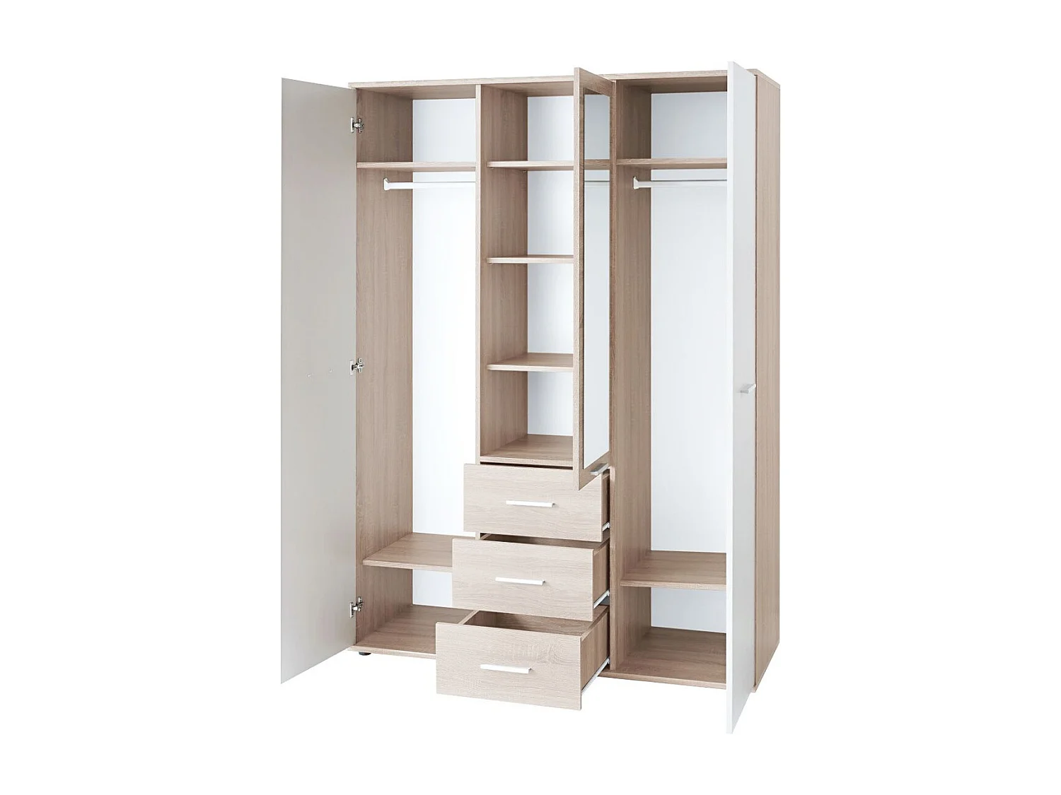 Szafa DINO 3D3S dąb/biała