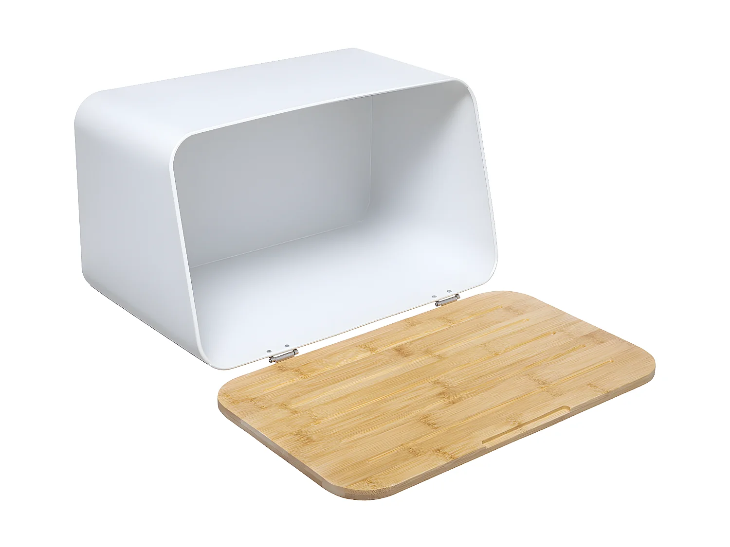 Boîte à Pain & Planche à Découper "Neo" 37cm Blanc