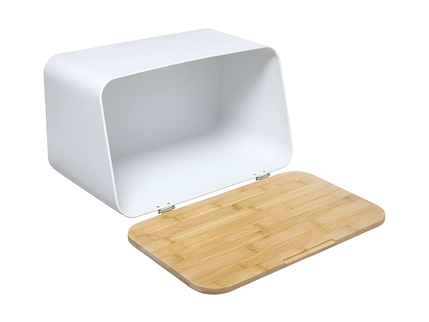 Boîte à Pain & Planche à Découper "Neo" 37cm Blanc