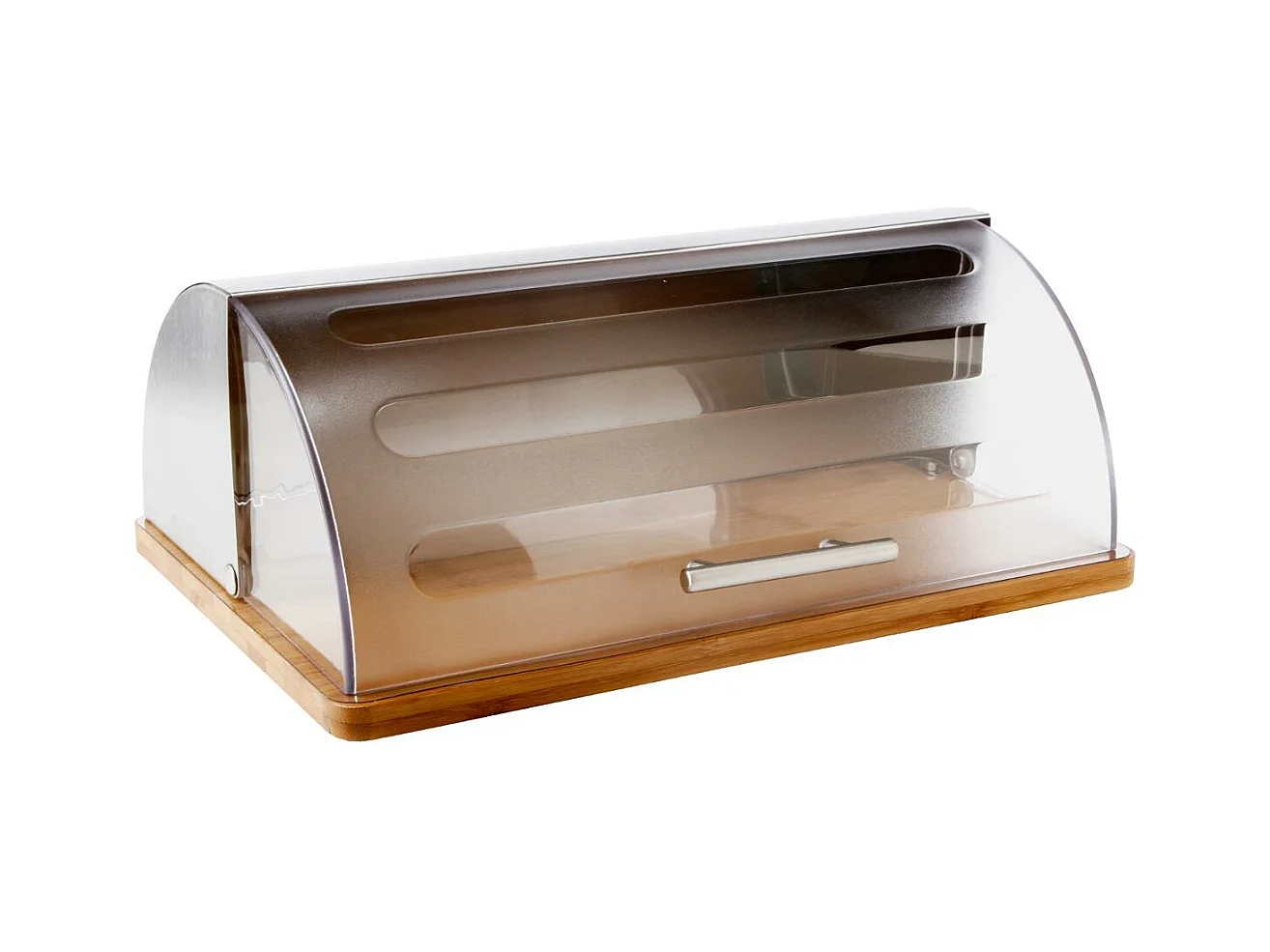 Boîte à Pain "Bambou & Inox" 39cm Naturel