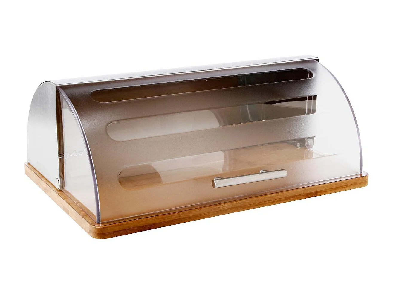 Boîte à Pain "Bambou & Inox" 39cm Naturel